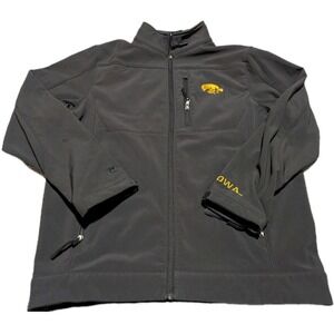 Iowa Hawkeyes Size Large Black & Gold Men's  Full Zip Colosseum Athletics Jacket